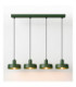 Velyo Bar Pendant Ceiling Light Green 4x E27-2