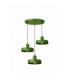 Velyo Cluster Pendant Ceiling Light Green 3x E27-1