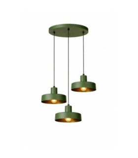 Velyo Cluster Pendant Ceiling Light Green 3x E27-2