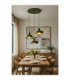 Velyo Cluster Pendant Ceiling Light Green 3x E27-3