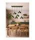 Velyo Cluster Pendant Ceiling Light Green 6x E27-3