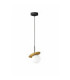 Aura Globe Pendant Ceiling Light Black Gold White Glass Shade 1x E27-1
