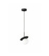 Aura Globe Pendant Ceiling Light Black White Glass Shade 1x E27-1