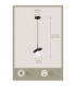 Aura Globe Pendant Ceiling Light Black White Glass Shade 1x E27-4
