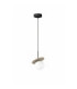 Aura Globe Pendant Ceiling Light Black Beige White Glass Shade 1x E27-1