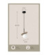 Aura Globe Pendant Ceiling Light Black Beige White Glass Shade 1x E27-4