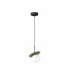 Aura Globe Pendant Ceiling Light Black Green White Glass Shade 1x E27-1