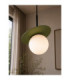 Aura Globe Pendant Ceiling Light Black Green White Glass Shade 1x E27-3