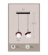 Aura Bar Pendant Ceiling Light Black Burgundy White Glass Shade 2x E27-4