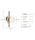 Luma Globe Wall Lights Black Beige White Glass Shade 1x E27-4