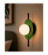 Luma Globe Wall Lights Black Green White Glass Shade 1x E27-3
