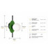 Luma Globe Wall Lights Black Green White Glass Shade 1x E27-4