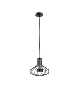 Axia Wire Frame Pendant Ceiling Light Black 1x GX53-1