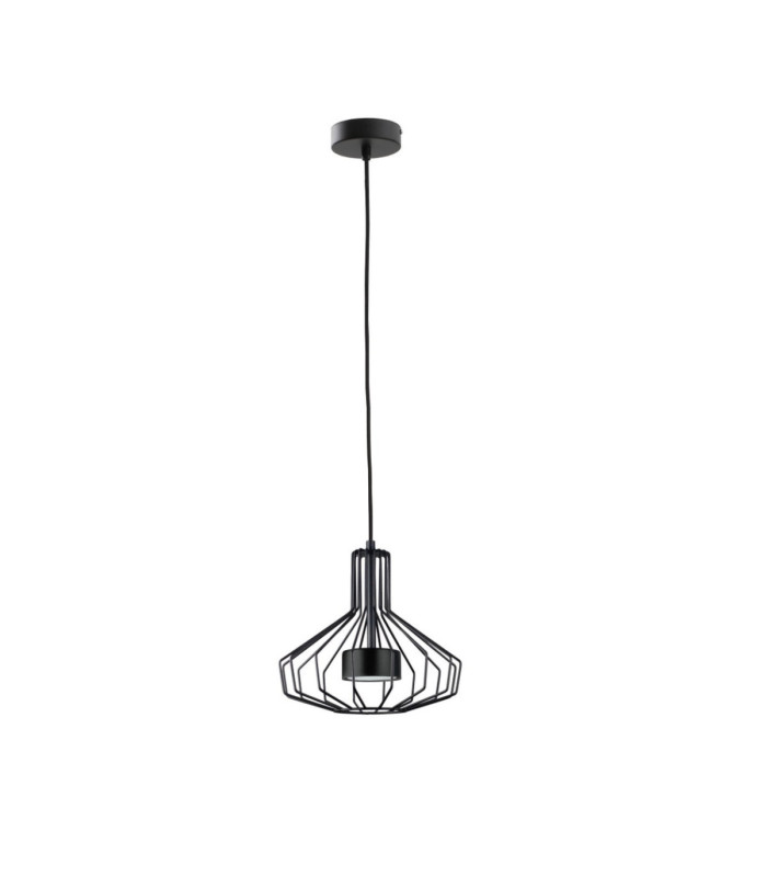 Axia Wire Frame Pendant Ceiling Light Black 1x GX53-1