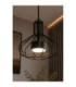 Axia Wire Frame Pendant Ceiling Light Black 1x GX53-3