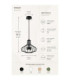 Axia Wire Frame Pendant Ceiling Light Black 1x GX53-4
