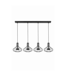 Axia Bar Pendant Ceiling Light Black 4x GX53-1