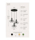 Axia Cluster Pendant Ceiling Light Black 3x GX53-4