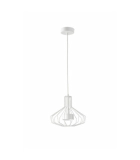 Axia Wire Frame Pendant Ceiling Light White 1x GX53-1