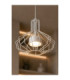 Axia Wire Frame Pendant Ceiling Light White 1x GX53-3