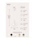 Axia Wire Frame Pendant Ceiling Light White 1x GX53-4