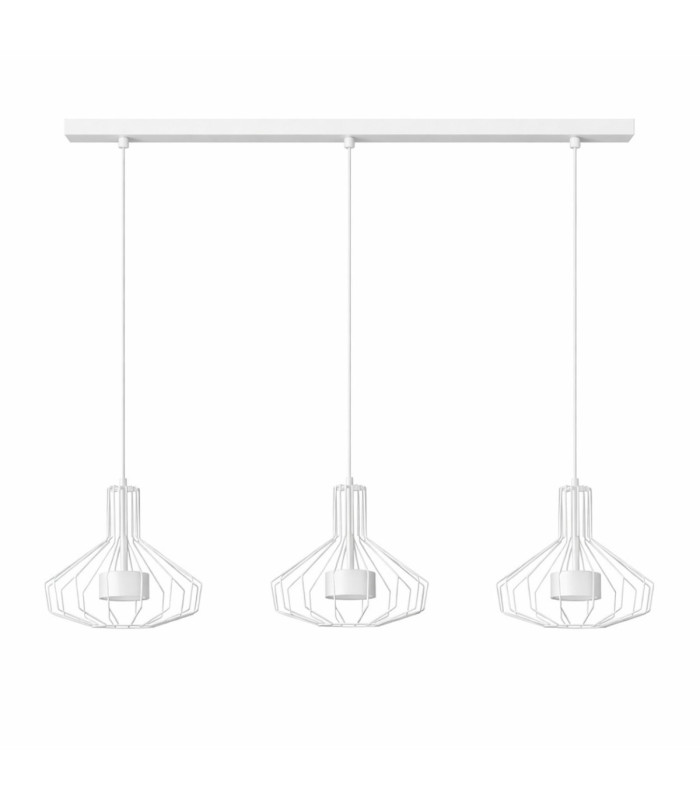 Axia Bar Pendant Ceiling Light White 3x GX53-1