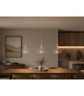 Axia Bar Pendant Ceiling Light White 3x GX53-2