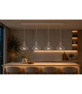 Axia Bar Pendant Ceiling Light White 4x GX53-2