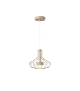 Axia Wire Frame Pendant Ceiling Light Beige 1x GX53-1