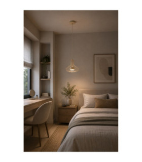 Axia Wire Frame Pendant Ceiling Light Beige 1x GX53-2