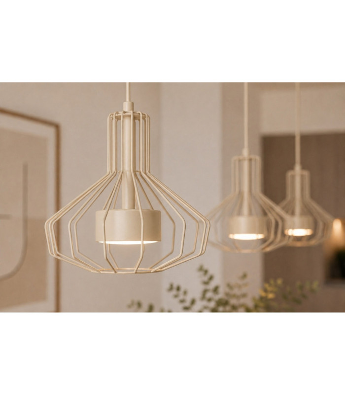 Axia Bar Pendant Ceiling Light Beige 3x GX53-3