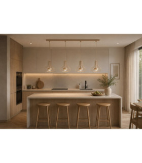 Axia Bar Pendant Ceiling Light Beige 4x GX53-2