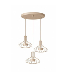 Axia Cluster Pendant Ceiling Light Beige 3x GX53-1