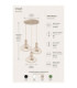 Axia Cluster Pendant Ceiling Light Beige 3x GX53-4
