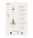 Axia Wire Frame Pendant Ceiling Light Green 1x GX53-4