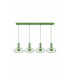 Axia Bar Pendant Ceiling Light Green 4x GX53-1