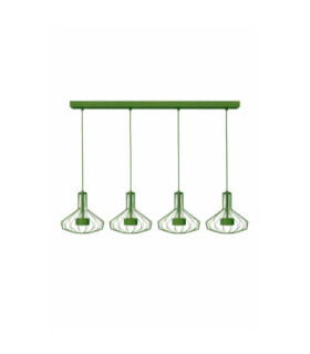 Axia Bar Pendant Ceiling Light Green 4x GX53-1