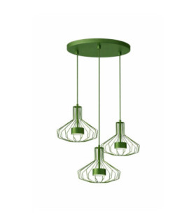 Axia Cluster Pendant Ceiling Light Green 3x GX53-1