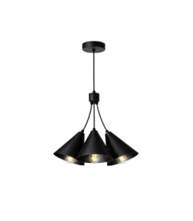 Sora Cluster Pendant Ceiling Light Black 3x E27-1