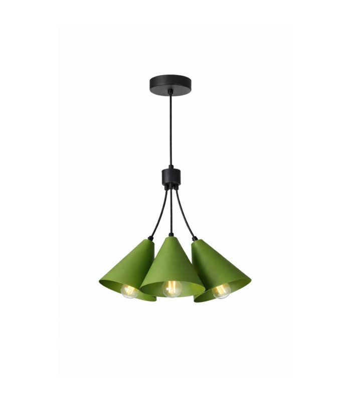 Sora Cluster Pendant Ceiling Light Green 3x E27-1