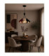 Sora Cluster Pendant Ceiling Light Burgundy Beige Black 3x E27-2
