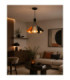 Sora Cluster Pendant Ceiling Light Orange Beige Black 3x E27-2