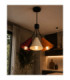 Sora Cluster Pendant Ceiling Light Burgundy Beige Orange 3x E27-3