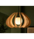 Alva Wire Frame Pendant Ceiling Light Beige Black 1x E27-3