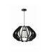 Alva Wire Frame Pendant Ceiling Light Black 1x E27-1