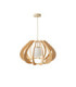 Alva Wire Frame Pendant Ceiling Light Beige 1x E27-1