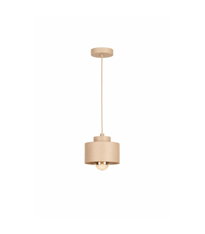 Simply Slim Pendant Ceiling Light Beige 1x E27-1