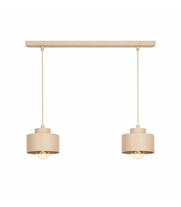 Simply Bar Pendant Ceiling Light Beige 2x E27-1
