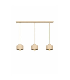 Simply Bar Pendant Ceiling Light Beige 3x E27-1