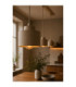 Simply Bar Pendant Ceiling Light Beige 3x E27-3